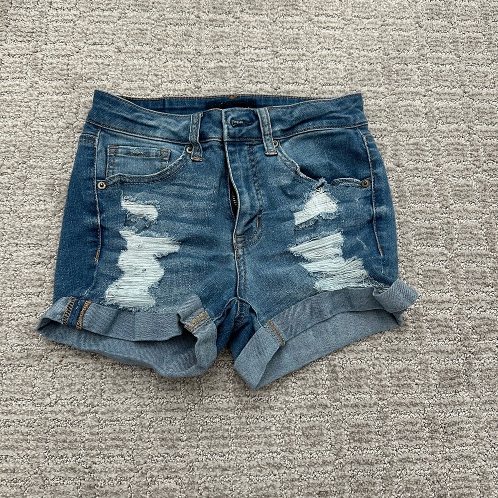 Aeropostale High Waisted Midi Shorts